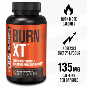 Jacked Factory Burn-XT Clinically Studied Fat Burner & Weight Loss Supplement