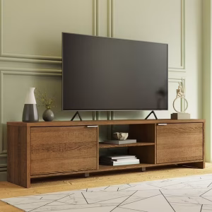 Madesa TV Stand Large Media Console with Cable Management for 65, 75 Inch