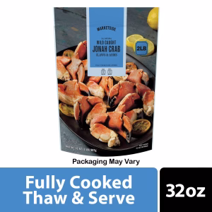Marketside Frozen Cooked Jonah Crab Claws & Arms, 32 oz Bag Contains crab.