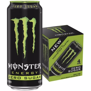 Monster Energy Zero Sugar, Sugar Free Energy Drink, 4 Pack - 16 Fl Oz