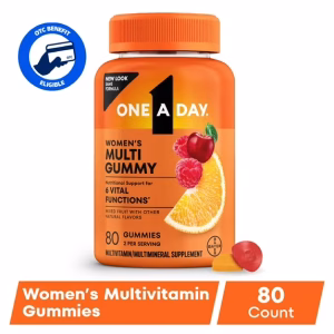 One A Day Womens Multivitamin Gummy with B Vitamins, Biotin, Skin Health Support