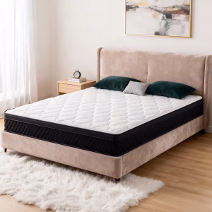 ZUNMOS 10 Inch Full Mattress and Spring Hybrid Foam for Pressure Relief